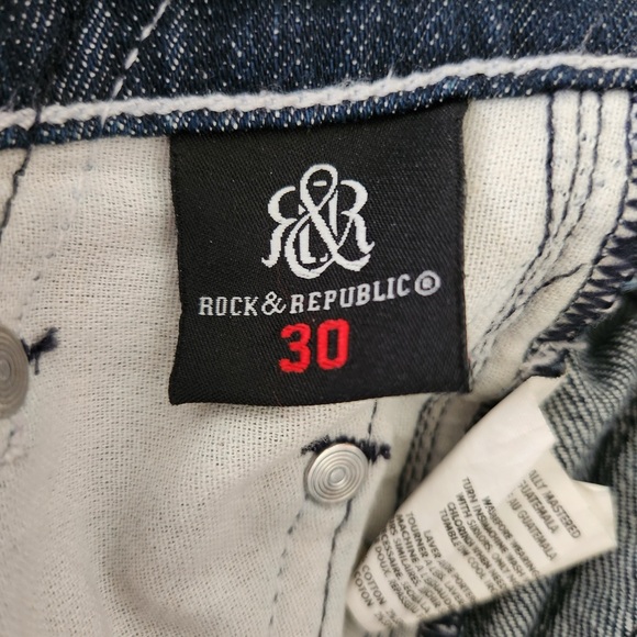 Rock & Republic Kasandra Bootcut Dark Wash Jeans Size 30 - Picture 11 of 13